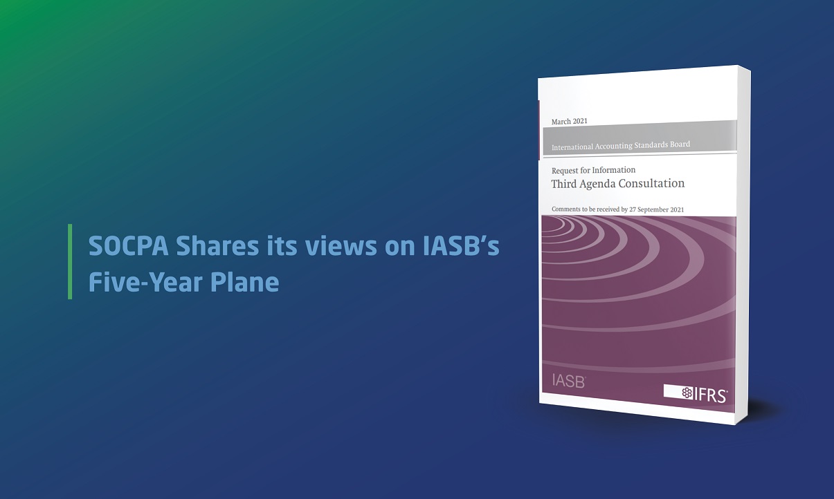 SOCPA Shares its views on IASB's Five-Year Plane 